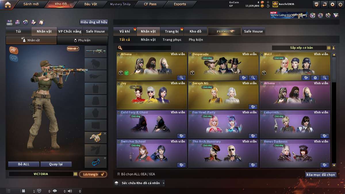 shop acc cf uy tin gia re